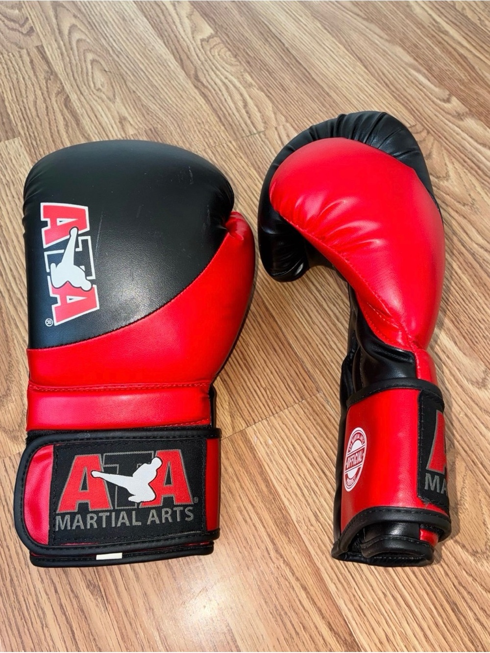 Adult Boxing Gloves - Red & Black